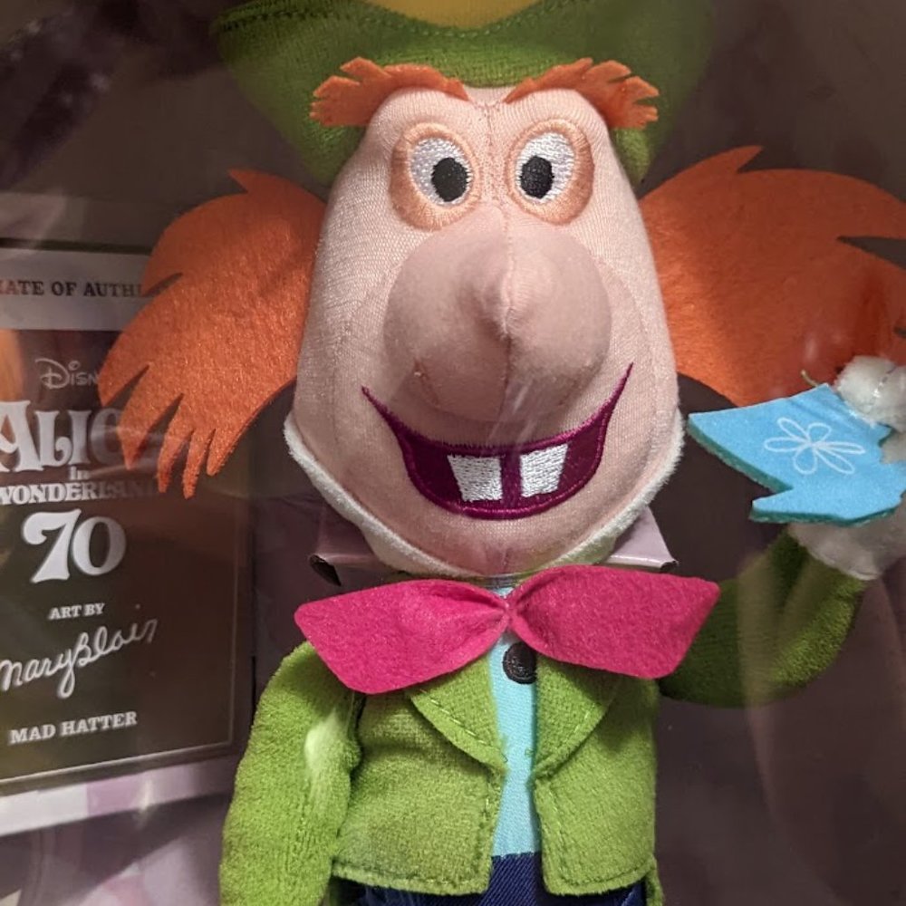 Disney's D23 Exclusive Mad Hatter by Mary Blair Plush Doll - Picture 2 of 8